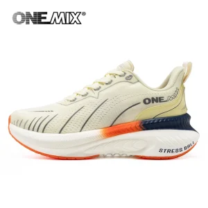 ONEMIX blanc chaussures de course sur route pour hommes coussin d'air chaussures de Sport en plein Air hommes formateurs été chaussures de Jogging chaussures pour femmes